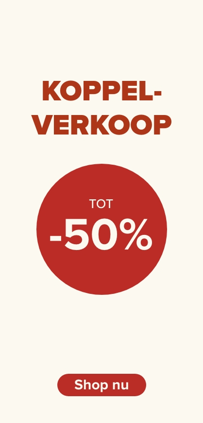 Koppelverkoop tot 50% korting